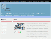Tablet Screenshot of hotelvilladelmare.it